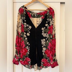 Free People Roses Shirt